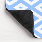 Blaues und weißes Diamantmuster Mousepad (Ecke)