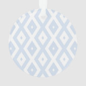 Blaues und weißes Diamantmuster Ornament (Rückseite)