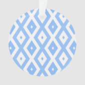 Blaues und weißes Diamantmuster Ornament (Vorderseite)