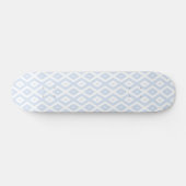 Blaues und weißes Diamantmuster Skateboard (Horizontal)