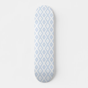 Blaues und weißes Diamantmuster Skateboard