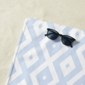 Blaues und weißes Diamantmuster Strandtuch (Beispiel)