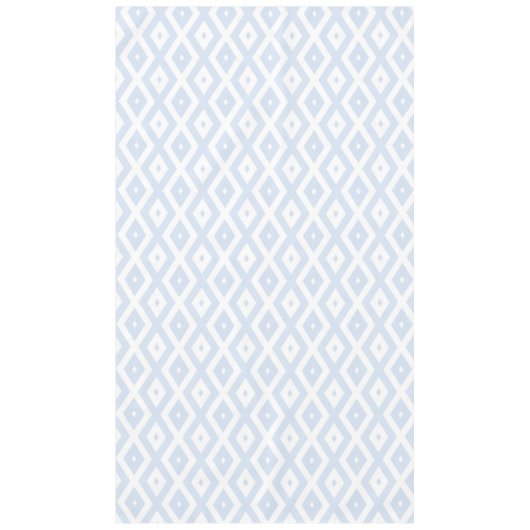 Blaues und weißes Diamantmuster Tischdecke (Vorderseite)