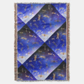 Blaues und weißes Drachenfliegermuster, Decke (Vorderseite Vertikal)