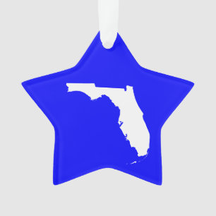 Blaues und Weißes Florida Ornament