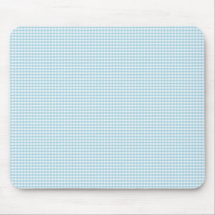 Blaues und weißes Gingham-Karo-Muster Mousepad