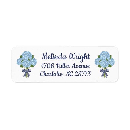 Blaues und weißes Hydrangea (Vorne)