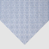 Blaues und weißes klassisches griechisches Schlüss Seidenpapier (Ausschnitt)