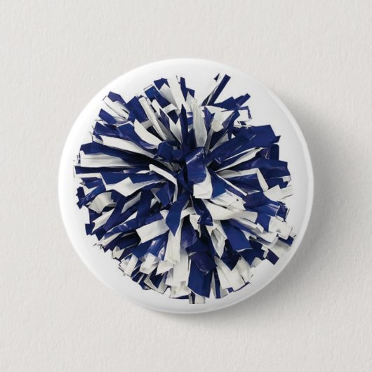 Blaues und weißes Poms Button (Vorderseite)