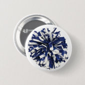 Blaues und weißes Poms Button (Vorne & Hinten)