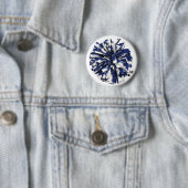 Blaues und weißes Poms Button (Beispiel)
