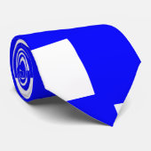 Blaues und weißes Schachbrett Krawatte (Gerollt)