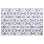 Blaues und weißes Schiffs-nautischrad Stoff (Yard (91,4 cm))