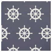 Blaues und weißes Schiffsmuster Stoff (Muster)