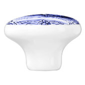 Blaues und weißes Waldeichhörnchen Folkloretiere T Keramikknauf (Seitenansicht)