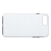 Blaues und weißes Zeichenpapier mit Maßeinteilung Case-Mate iPhone Hülle (Rückseite (Horizontal))