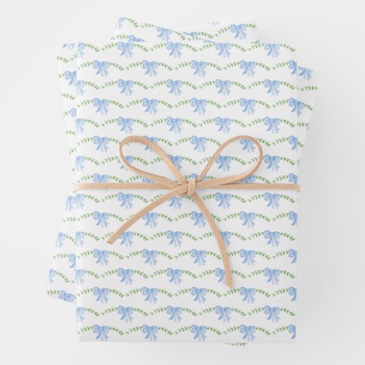 blaues Urinbeutel-Packpapier Geschenkpapier Set (Beispiel)