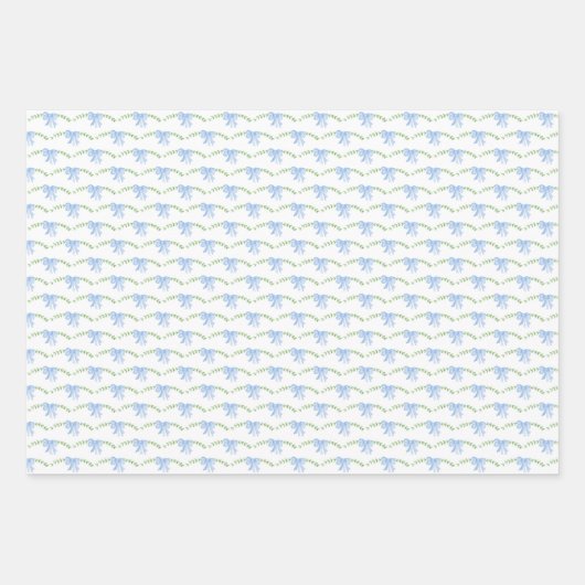 blaues Urinbeutel-Packpapier Geschenkpapier Set (Vorderseite)