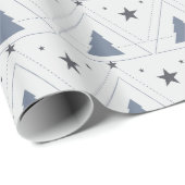 Blaues Urlaubspapier Geschenkpapier (Rolleneckpunkt)