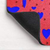 Blaues Valetine Mousepad (Ecke)