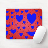 Blaues Valetine Mousepad (Mit Mouse)