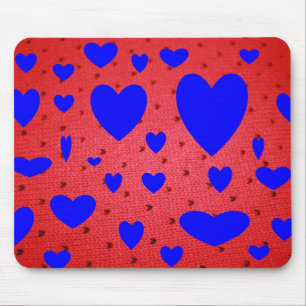 Blaues Valetine Mousepad