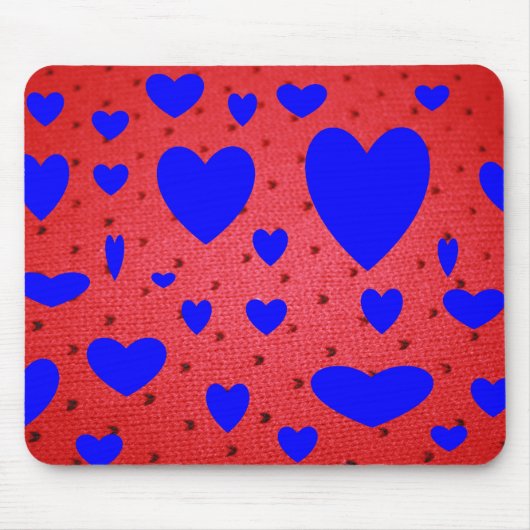 Blaues Valetine Mousepad (Vorne)