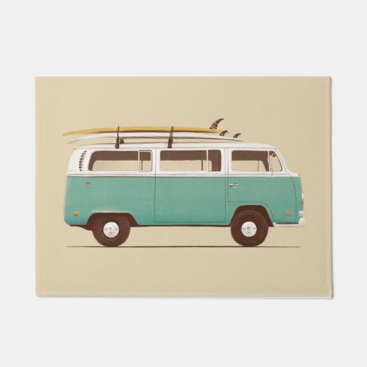 Blaues Van | Florent Bodart Fußmatte (Vorderseite)