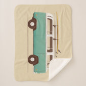 Blaues Van | Florent Bodart Sherpadecke (Vorderseite)