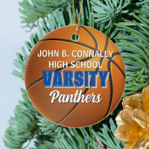 Blaues Varsity-Basketballteam Weihnachten