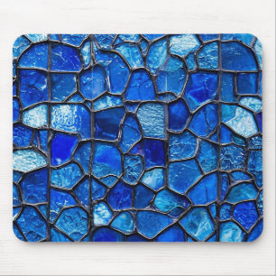 Blaues venezianisches Glasdesign Mousepad