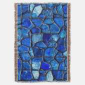 Blaues Venezianisches Glasmuster Decke (Vorderseite Vertikal)