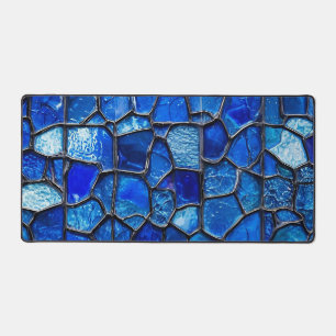 Blaues Venezianisches Glasmuster Schreibtischunterlage