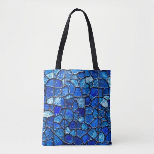 Blaues Venezianisches Glasmuster Tasche (Vorderseite)