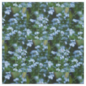 Blaues Vergissmeinnicht-Gewebe Stoff (Muster)