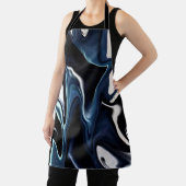 Blaues verschwommenes Muster Schürze (InSitu)