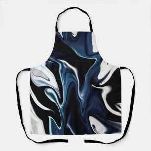 Blaues verschwommenes Muster Schürze