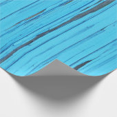 blaues verwittertes Holz Geschenkpapier (Ecke)