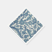 Blaues Verziertes florales arabisches Muster Serviette (Ecke)