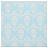 blaues viktorianisches Skulpturengewebe Stoff (Muster)