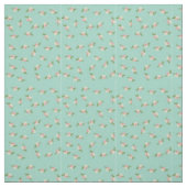 Blaues Vintage-Blumenmuster Stoff (Muster)