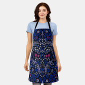 Blaues Vintage-Blumenmuster, William Morris Schürze (Getragen)