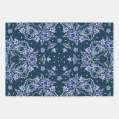 Blaues Vintage-Geschenkpapier Geschenkpapier Set (Vorderseite 2)