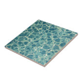 Blaues Vintages Marmorpapier Fliese (Seite)