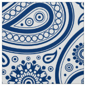 Blaues Vintages Paisley-Muster Stoff (Muster)