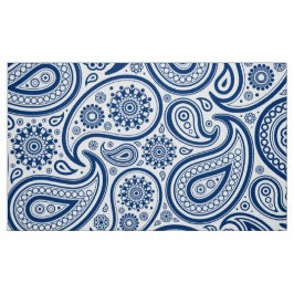 Blaues Vintages Paisley-Muster Stoff