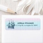 Blaues Vintages Segelboot (Insitu)