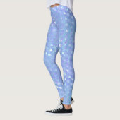 Blaues Violet Trenddreiecke Geometrisch Leggings (Links)
