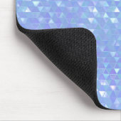 Blaues Violet Trenddreiecke Geometrisches Muster Mousepad (Ecke)
