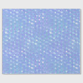 Blaues Violet Trendy Dreiecke Geometrisches Party Geschenkpapier (Flach)